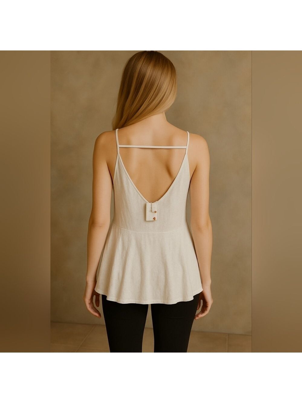 FREE People Burn out asymetrical tank top
